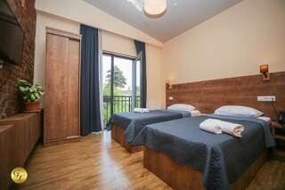 Отель Hotel Green Town Кутаиси Двухместный номер с 1 кроватью или 2 отдельными кроватями, вид на горы-2